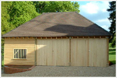 3 Bay Hipped Roof Garage